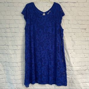 Dress Barn Blue Dress Size 24
